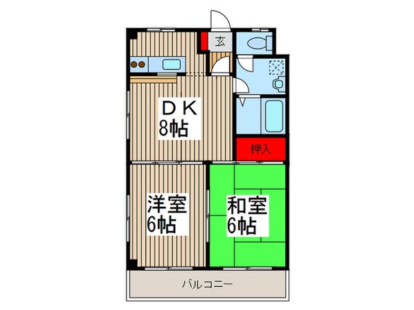 シャルム和広の物件間取画像